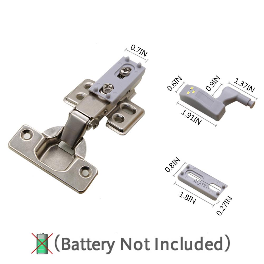 Led Onder Kast Licht Universele Garderobe Licht Sensor Led Inner Scharnier Lamp Voor Kast Kast Keuken Geen Batterij &amp; Scharnier