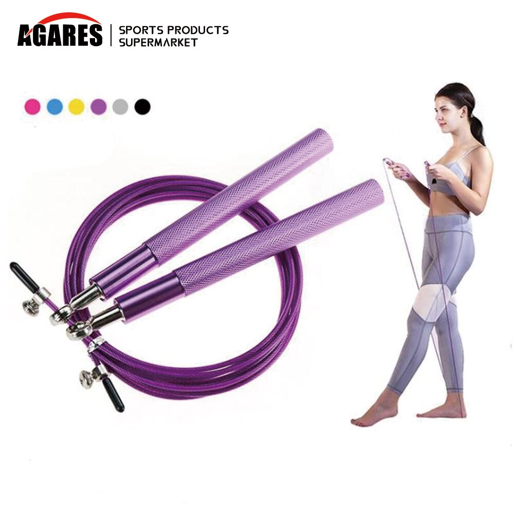 Crossfit Speed Jump Rope corda per saltare professionale per MMA Boxing Fitness salta allenamento allenamento con borsa per il trasporto cavo di ricambio