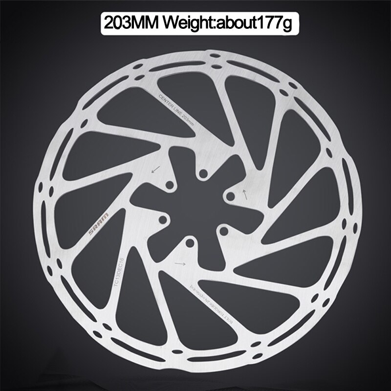 Sykkel skivebrems rotor senterlinje 160mm 180mm 203mm rustfritt stål hydrauliske bremseskiver rotorer til fjell mtb landeveissykkel