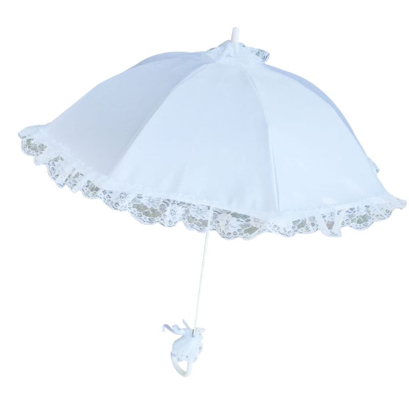 Sombrilla de boda para novia, sombrilla de encaje hueco, accesorios para fotos románticas, paraguas decorativos, flor, Niña