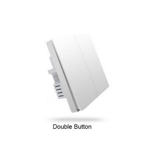 Version Xiaomi Aqara Mijia Smart home Light Control ZiGBee Wireless Key and Wall Switch Via Smarphone APP Remote: White Wall Switch 2