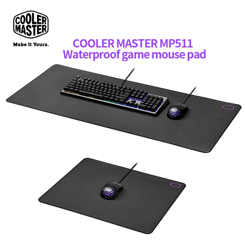 Cooler Master – tapis de souris de jeu MP511 L/XL, avec semelle en caoutchouc antidérapante, Surface étanche
