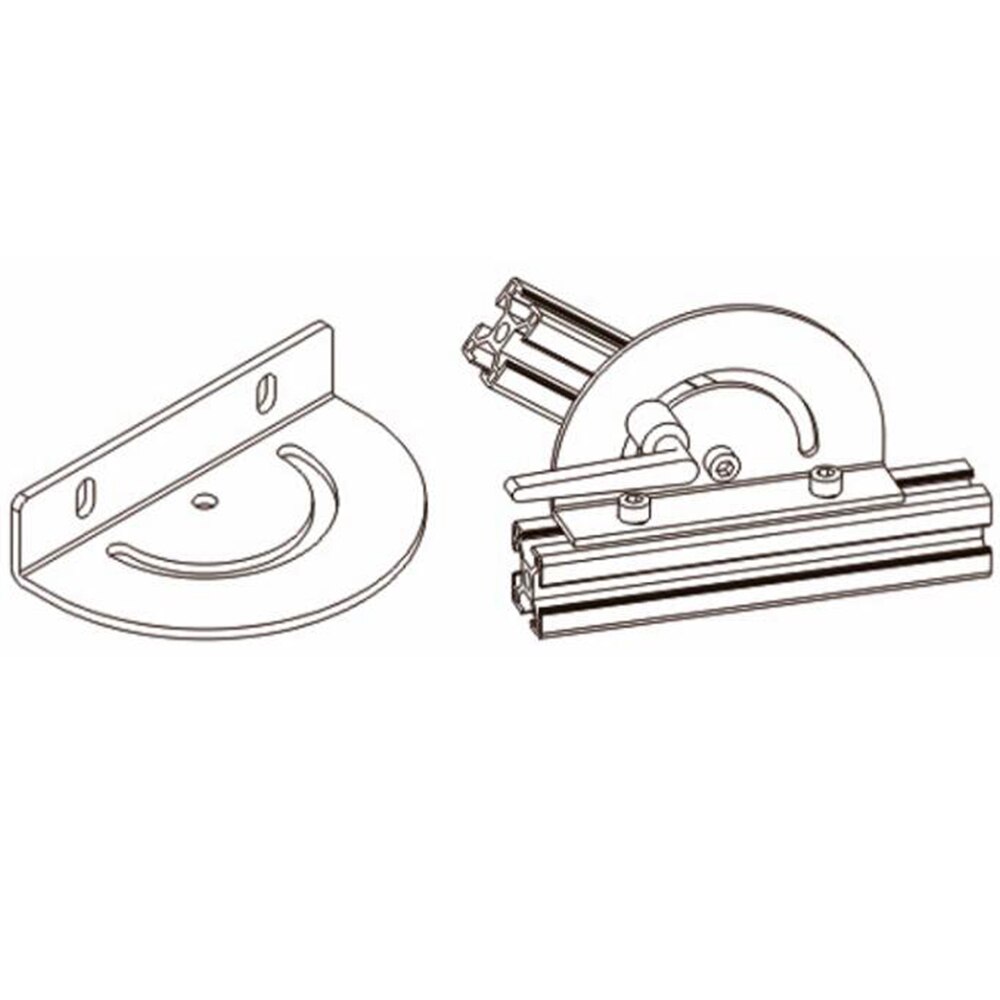 1PC 180 Degree Steering Connecting Plate Corner Bracket with/without Screw nut for Aluminum Extrusion 3030 4040 Series