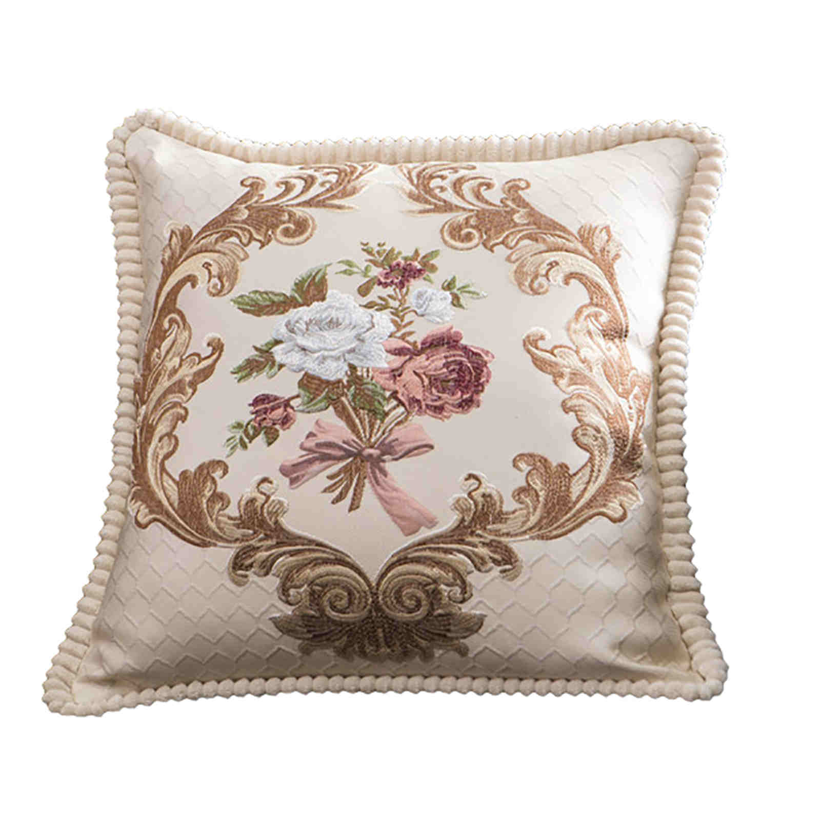 Jeter taie d'oreiller 60*60 dentelle brodé carré taies d'oreiller oreillers décoratifs canapé-lit oreiller housse de coussin jeter taie d'oreiller s