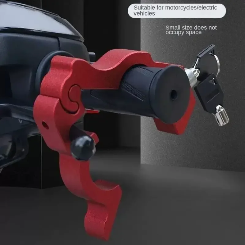 Lucchetto per moto in lega di alluminio per carichi pesanti: manubrio antifurto e sicurezza dei freni per bici elettriche