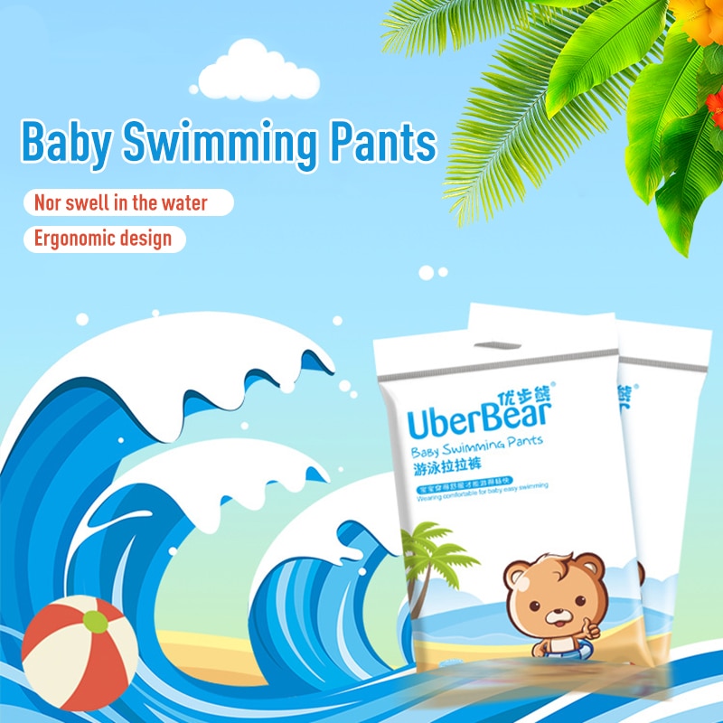 Baby Diapers Disposable Swim Diapers Baby Swimming Pants Infant Leakproof Diapers Blue Baby Nappies