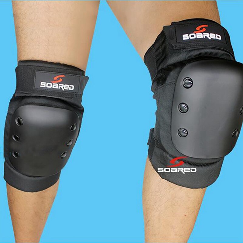 Verhoogde dikkere ski snowboard rolschaatsen dikkere kniebeschermer brace pad zwart l & skiën armvol polsondersteuning