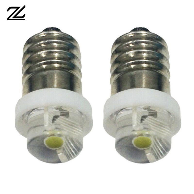 Led-lommelygte, lommelygtepære, udskiftning,  e10 p13.5s skrueporte, 0.5w 3v 4.5v 6v , indikator, signal, instrument, lille pære