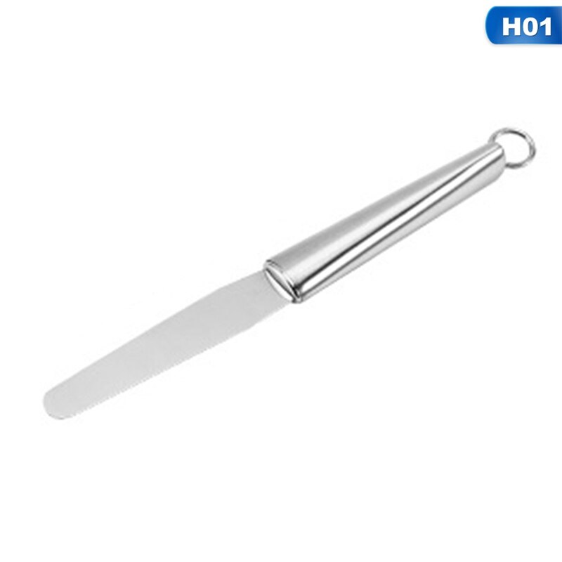 Stainless Steel Baking and Pastry Tools Portable Cream Spatula Cake Butter Kitchen Gadget Cake Decorating Tool: KN9609H01