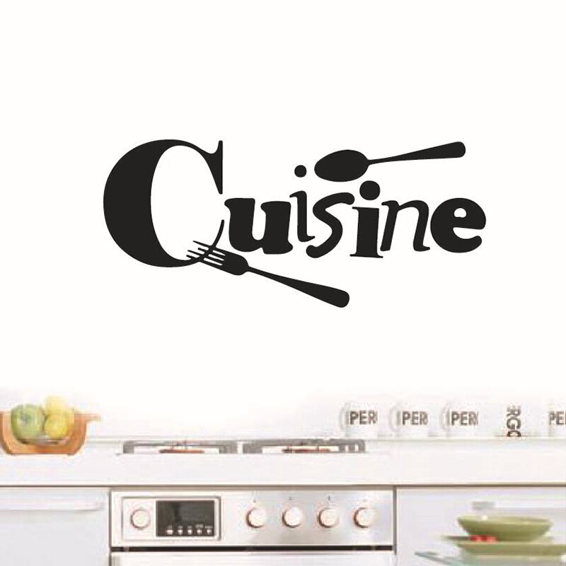 3PCS Cuisine Stickers French wall stickers home decor wall decals for kitchen home decoration decal Wallpaper decor wall poster