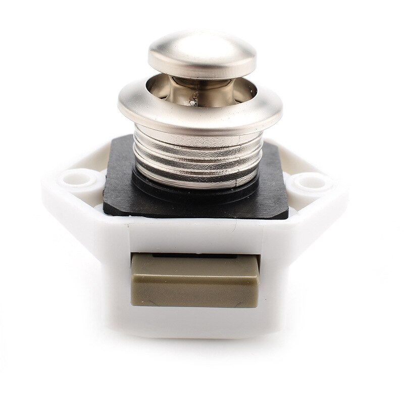 Zinc Alloy Push Button Latch for Cabinet Bedroom Dressing Table Drawer Keyless Handle Locks Home Renovation Hardware Supplies: B2