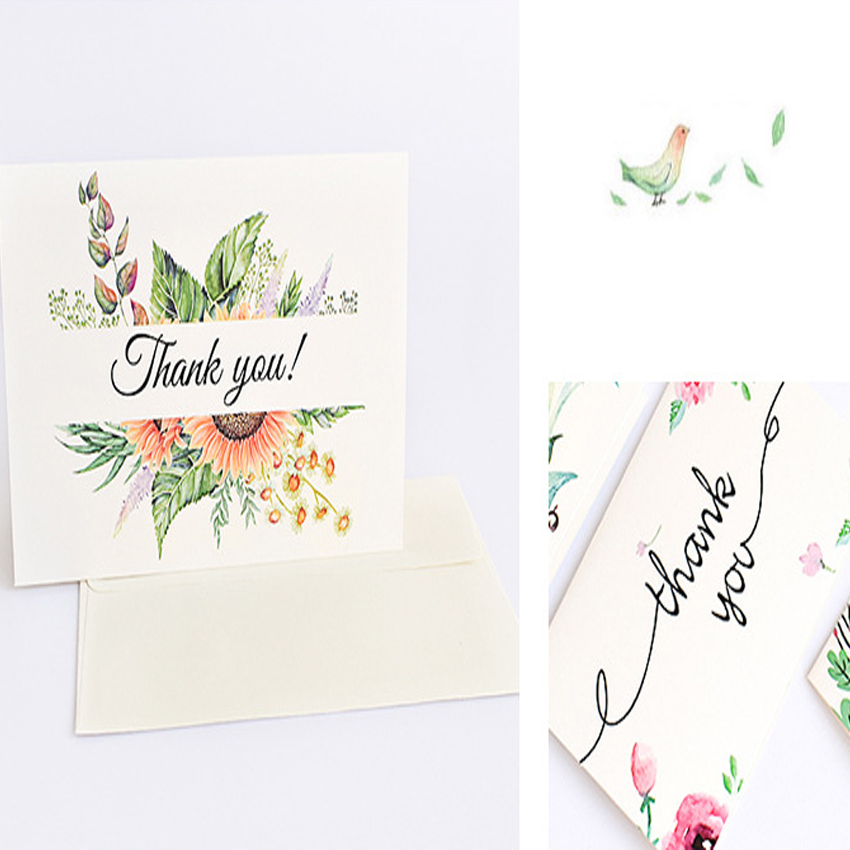 1 paket/los SchöNe Blume Serie Postkarte Mit Umschlag einstellen Beste Segnen Grußkarten Geschäft Einladung Karte