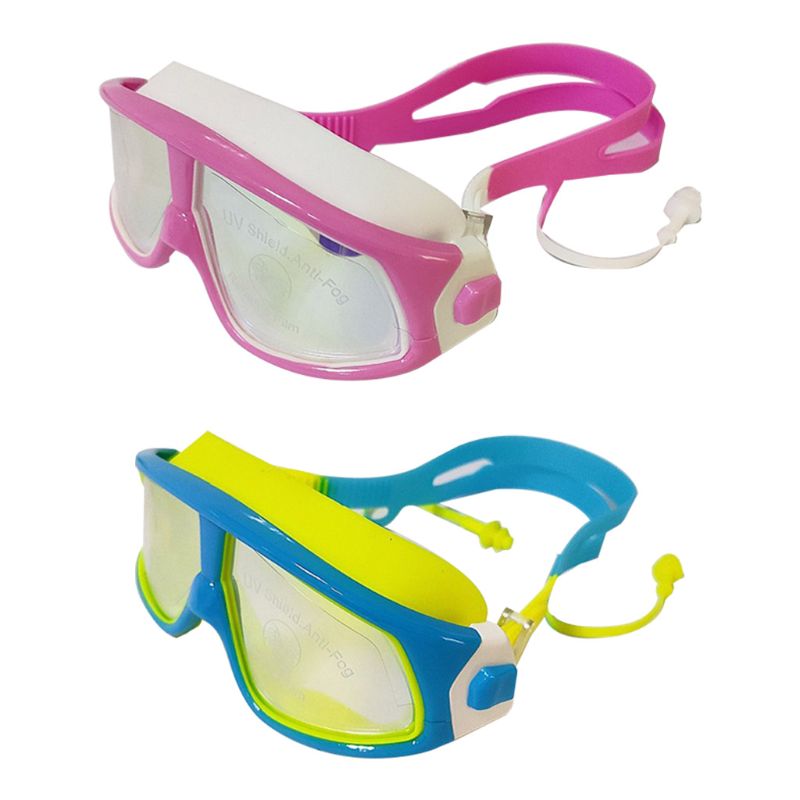 Kinderen Groot Frame Waterdicht Electroplated Zwembril Phantom Junior Met Uv-bescherming En Anti-Fog Onderdelen