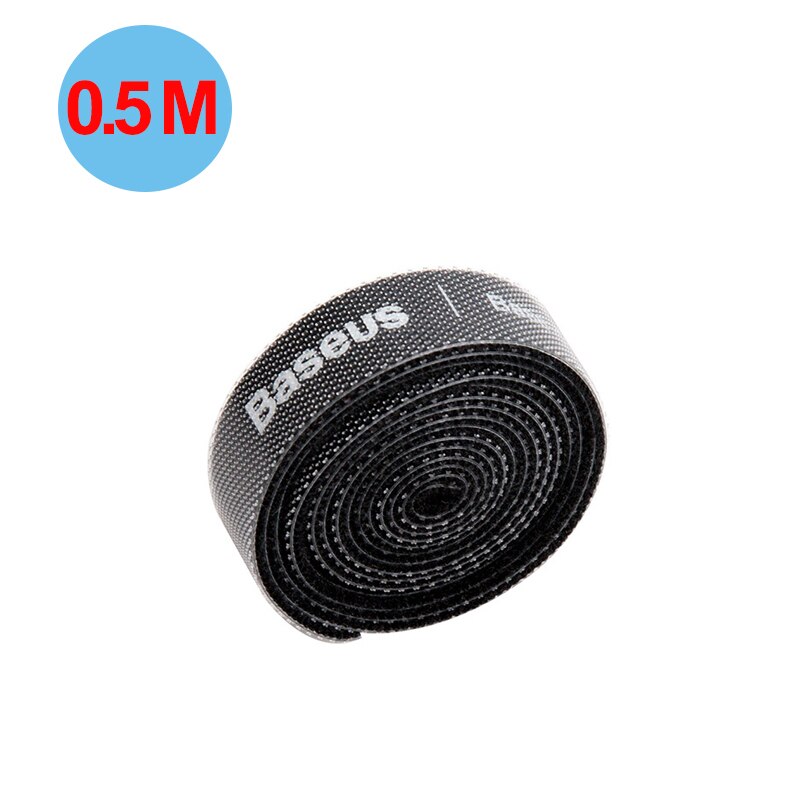 Baseus usb-kabelorganisator, kabelaufwickler, kostenloses kabelmanagement, kopfhörer-/mauskabelclip, kabelschutz für iphone und samsung usb-kabel: 0.5m schwarz