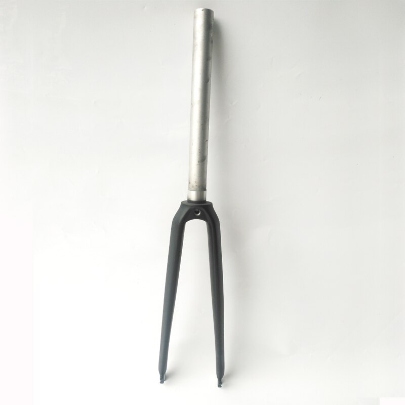 Horquilla de aluminio + carbono para bicicleta de carretera, aleación de carbono, 700C, 1-1/8 mate/brillante, freno en V, pieza de bicicleta de carreras, rock shox