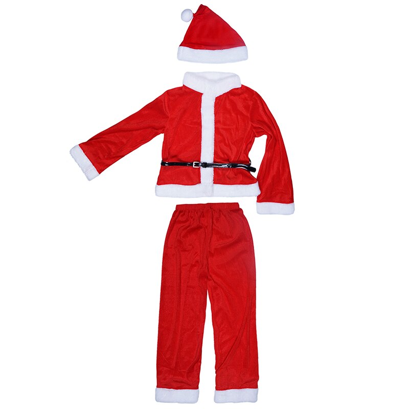 Julekostyme cosplay nissekostyme juledress for gutter barn jule t-skjorte bukser og hattesett