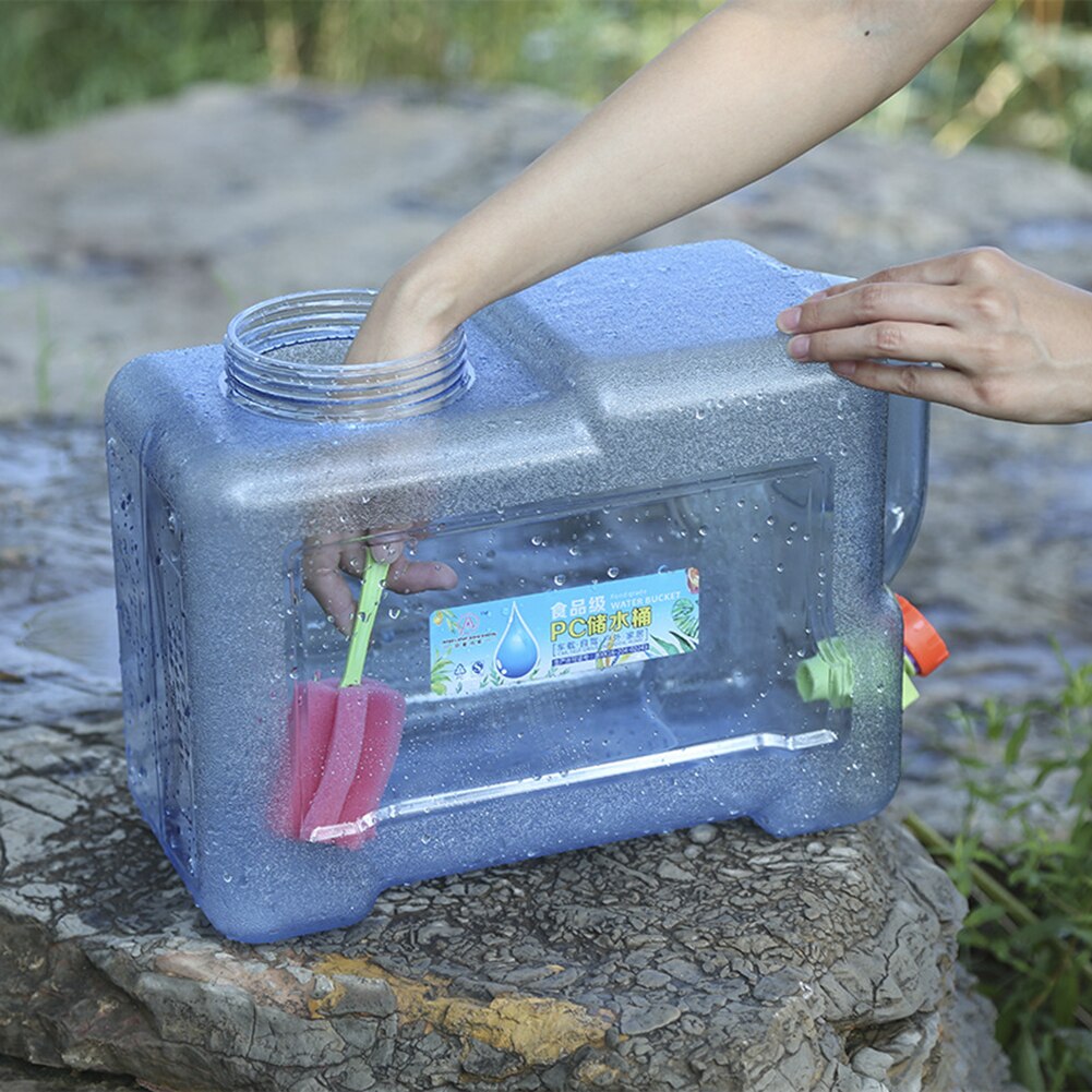 Wasser Behälter Lebensmittel Klasse Sicherheit Wasser Panzer Eimer Camping Picknick Fahren Wasserkocher Mit Wasserhahn Tragbaren Außen Große Kapazität