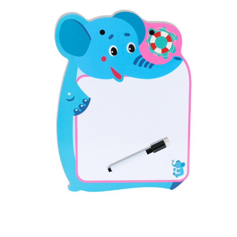 Giocattoli da tavolo da disegno a doppia faccia cancellabili in legno per bambini giocattoli da lavagna riutilizzabili per bambini giocattoli da lavagna da colorare giocattolo educativo per l&#39;apprendimento precoce: elephant