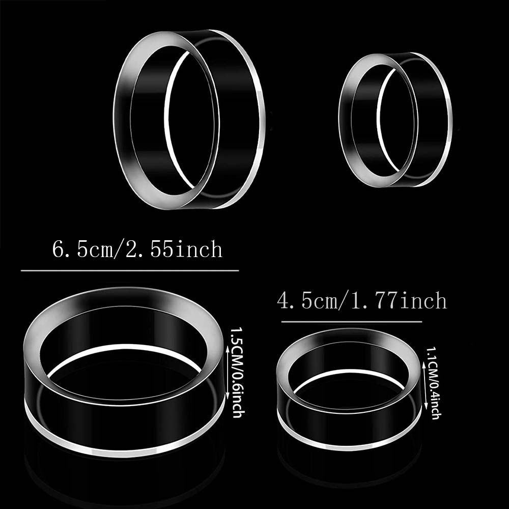 Acryl Display Stand Clear Ring Ambachtelijke Stands Plastic Ronde Display Stand Voor Golfbal Honkbal Softbal Tennisbal Collection