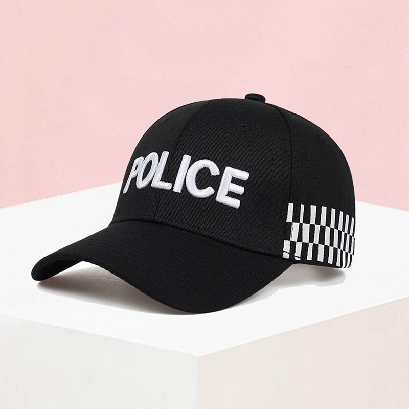 Police Embroidered Baseball Cap Hip Hop Adjustable Outdoor Sports Cap Cap Spring And Autumn Sun Hat