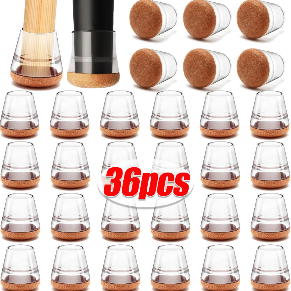 1/36pc Silikon Stuhl Bein Abdeckung Anti Slip Boden Schutz Filz Pads Reduzieren Lärm Tisch Möbel Beine Abdeckungen boden Kratzer Matte