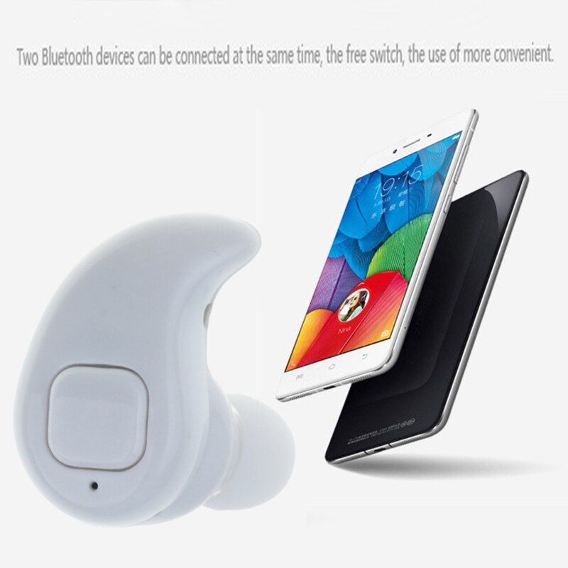 Kebidu S530X Mini Draadloze Bluetooth Koptelefoon Sport Met Microfoon Stereo Handsfree Oordopjes In-Ear Voor Iphone Xiaomi Huawei: white