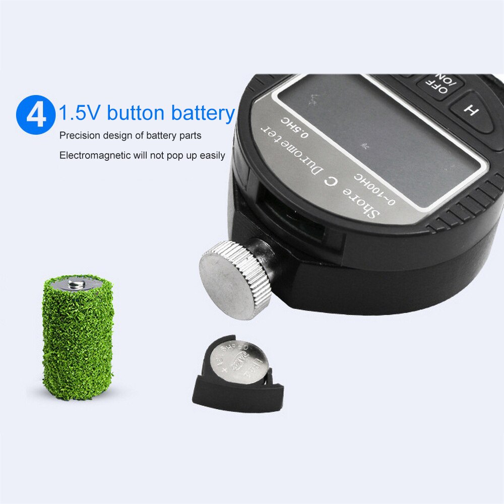 0-100 A/C/D Hardness Digital Shore Hardness Tester Durometer Meter Shore For Plastic Leather Rubber Multi-resin