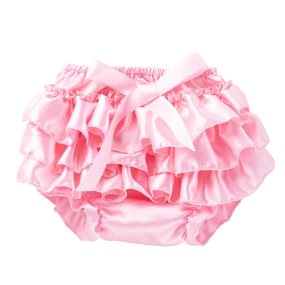 Baby Girls Boys Clothes Shirt Autumn Toddler Baby Infant Girl Bowknot Ruffle Bloomer Nappy Underwear Panty Diaper free ship: Pink / 3M