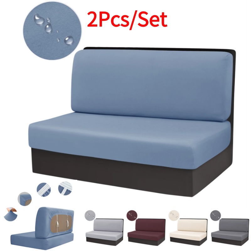 2 teile/satz Jacquard RV Dinette Kissen Abdeckungen strecken Wohnmobil Sofa Sitzbezüge Einstellbare Esszimmer Sitzbezüge Bank Rückenlehne Dekor