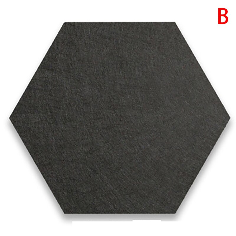 Hexagon Pad Cork Board/Pin Board 1 Pc Colorful Wall Tiles Memo Felt Board For Wall Stickers Home Decors: B