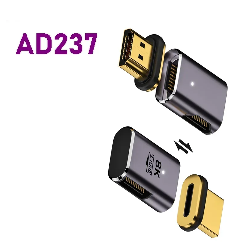 Adaptador magnético compatible con HDMI, 8K, 60HZ, extensor multivisor Vedio, componente divisor para Notebook, Macbook Pro Phone: Verde