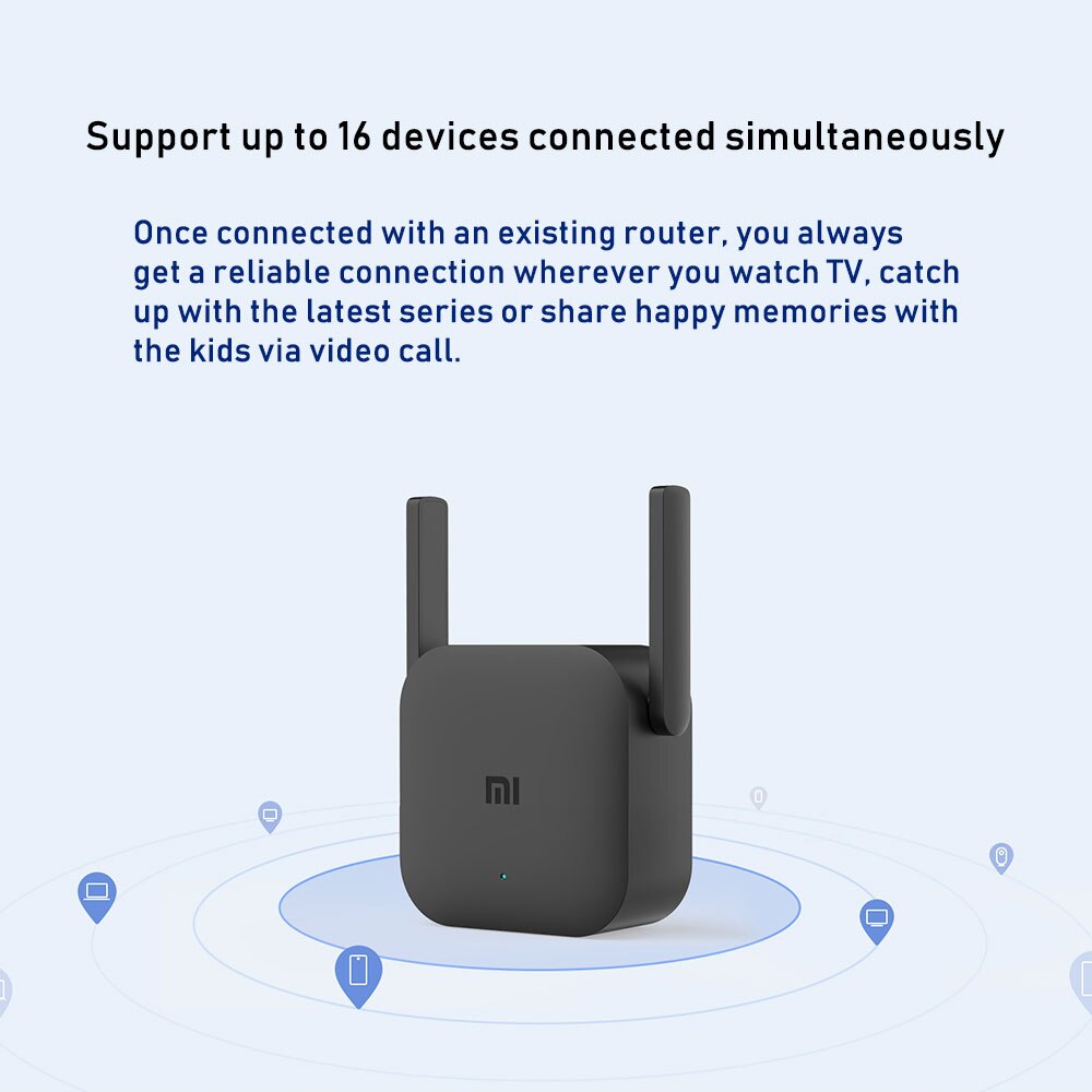 Original Xiaomi WiFi Amplifier Pro 300Mbps WiFi Repeater Signal 2.4G Extender Roteador 2 Mi Wireless Router mi router home