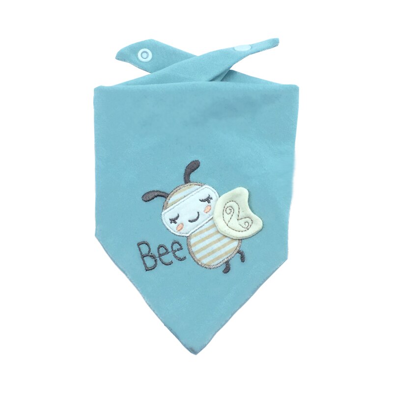 Slabbers Katoen Borduren Babyvoeding Schort Driehoek Bib Meisje Jongen Voeden Sjaal Slabbetjes Burp Doek Bandana Speeksel Handdoek: CZJ005A2