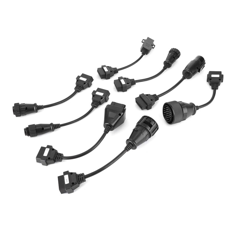8Pcs OBD Cable OBD2 Extension Cables Lightweight And Portable For Automatic Scanner Truck Diagnostic Cables