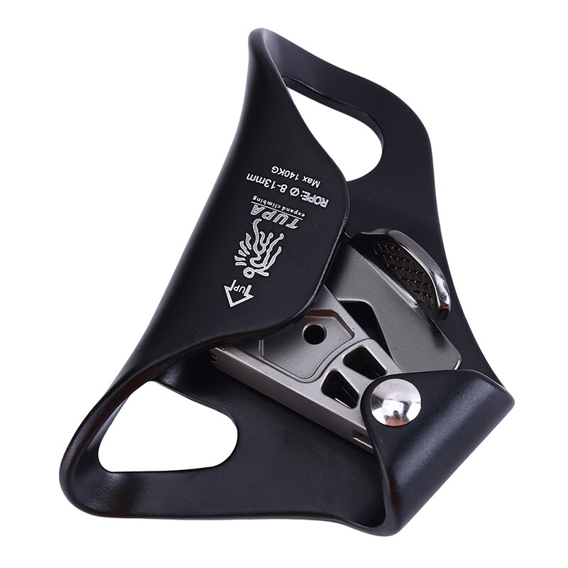 Outdoor Mountaineering Fall Prevention Rock Climbing Chest-style Handheld Risers Fall Protector Climbing Anti-dropping Device: Black