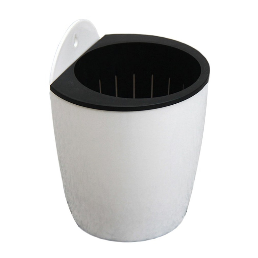 Wall-Mounted Flower Pot Automatic Water-Absorbing Plastic Soil Or Hydroponics System Pot For Wall Balcony Flower Pot Holder: Yellow