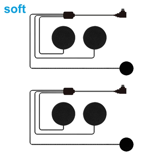 Headphone Only Suitable For Y10/Y10-2X/Y20/Y20-2X/Y20-Max/Y60/Y70/Y80/Y80-2X/Y06/Q08/Q08-2X/ Q58-Max Motorcycle Helmet Headset: RED