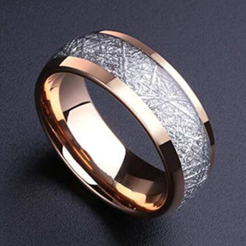 05 Silk Grain Stainless Steel Ring For Men Women Jewelry
