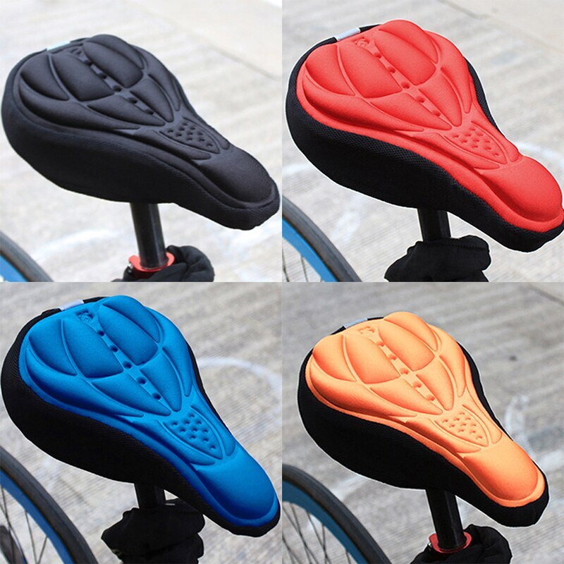 3D Fietszadel Seat Soft Bike Seat Cover Comfortabele Foam Zitkussen Fietsen Zadel Voor Fiets Accessoires