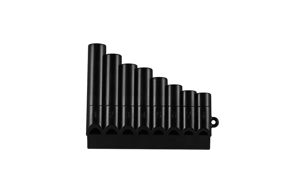 1 stks Pan leidingen Houtblazers Pan Fluit 8 Buizen plastic Flauta pan leidingen Handgemaakte Panflutes Flauta Muziekinstrumenten: Black