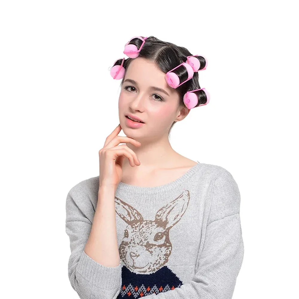 10 Stuks Zachte Spons Schuim Kussen Haar Rollen Slapen Krulspelden Kappers Kit Diy Thuis Haar Styling Tool Kapsalon Voor Kapper