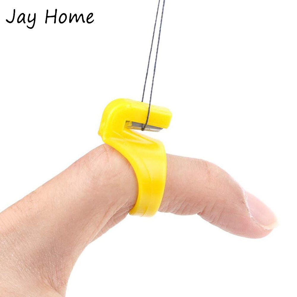 9/6/3pcs Plastic Quilting Thread Cutter Thimble Finger Knife Ring Cutting Tool for Yarn Cutting Embroidery Quilting Sewing Tools