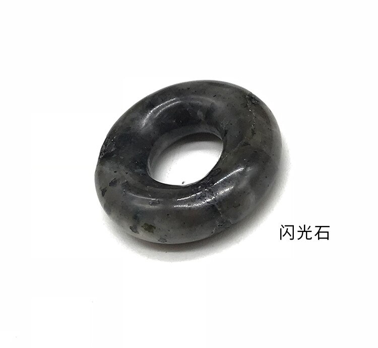 20mm 2 sztuk/paczka moda pokój klamra duże koraliki z dziurką Bagel z kamienia naturalnego 17 kolorów koraliki do wyrobu kolczyków: Flash Stone
