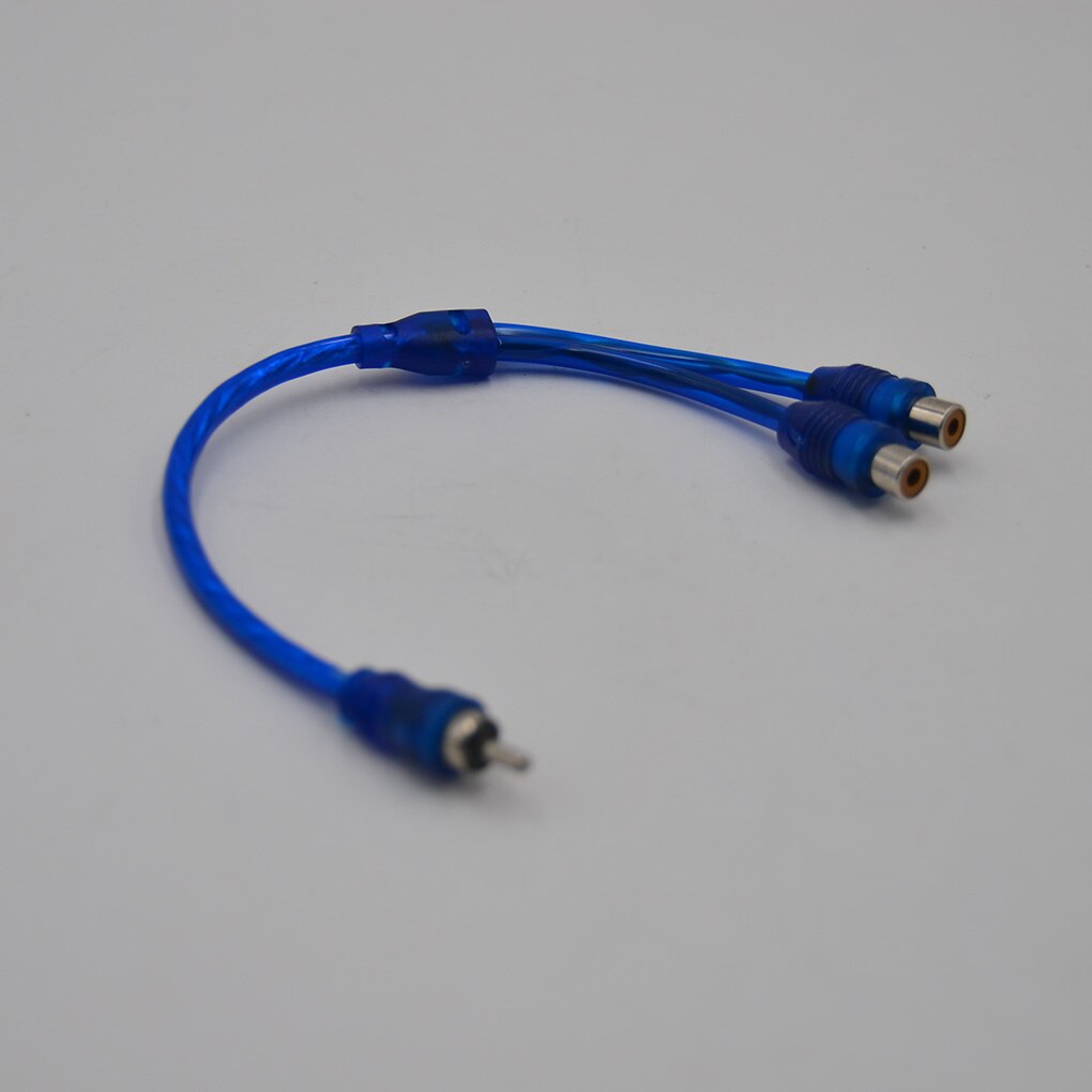 1 Male Naar 2 Vrouwelijke Splitter Kabel Rca Audio Kabel Y Shape Adapter Car Audio Lijn Connector