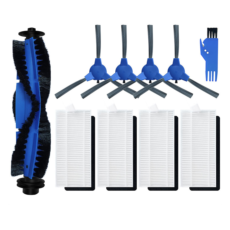 Para Cecotec Conga 2290 Ultra 05661 Robot repuestos de aspiradora accesorios Cepillo Lateral principal filtro Hepa trapo de fregona: Caqui oscuro