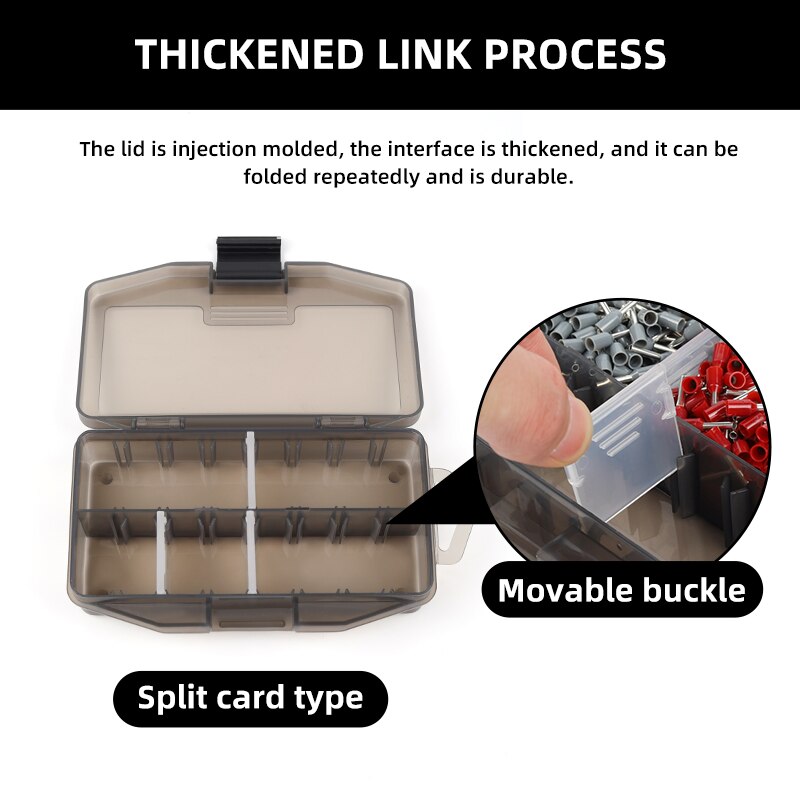 Electronic Parts Plastic Tool Box Wall Hanging Screw Classification Component Organizer Hardware Tool Storage Box Jewelry Case