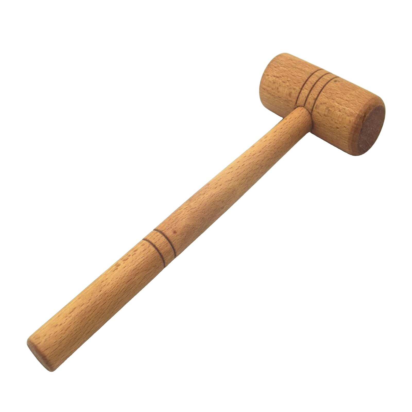 Natural Wooden Beech Wood Mallet Carving Solid Beechwood Damage-Free Striking for Lobster, and Other Shellfish
