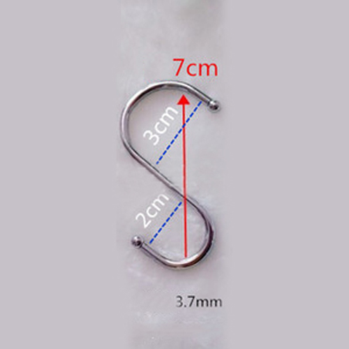 10 stk rustfrit stål s kroge køkken kødpande redskab knagetøj bøjle hænge