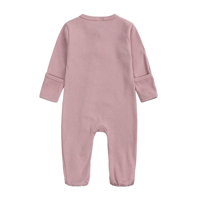 Kleinkind Gesamt Neugeborenen Baby Jungen Lange Strampler Herbst Winter Klar Tasten Baumwolle Kleidung Outfits Für Kleinkind 0-12 monate