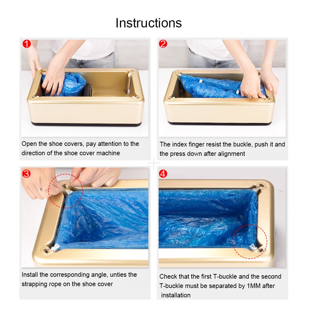 Automatic Shoes Cover Dispenser Household Stepping Disposable Booties Maker Anti Droplet Dust Machine Shoe Cover For Home Office